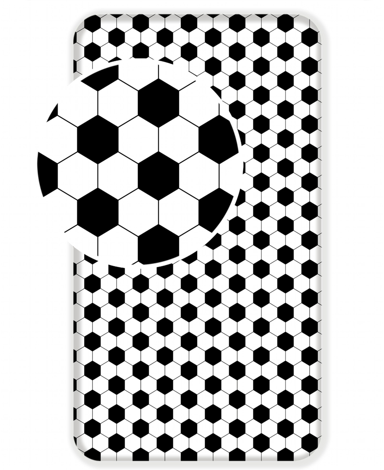 Prostěradlo Fotbal 90x200x25 cm
