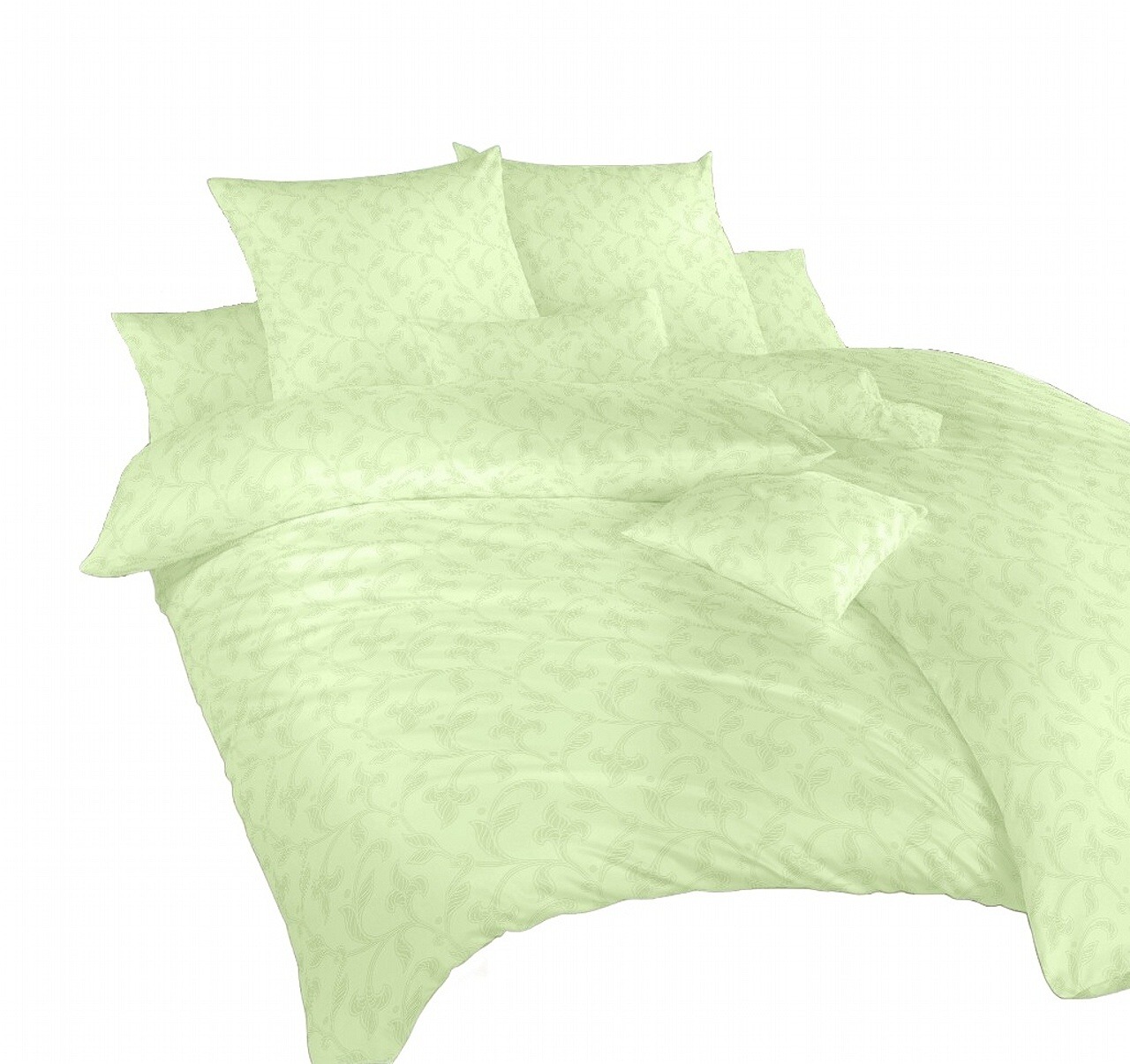 Povlečení damašek Rokoko zelené 240x200, 2x70x90 cm